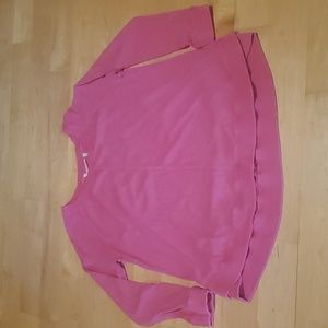 NWOT Soft Surroundings Pink Thermal Long Sleeve Shirt 2X